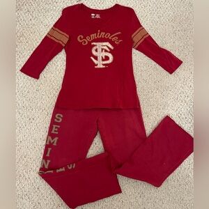 University T - FSU Shirt/Pants - Lightweight fleece pants & long-sleeved t-shirt